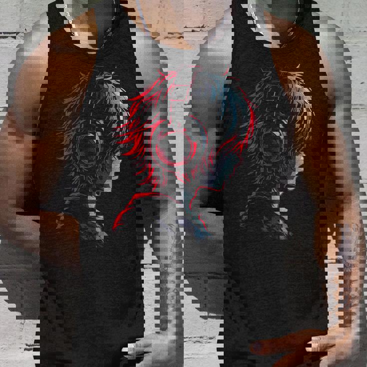 アニメ 漫画 グラフィック ヘッドフォン アートワークアニメ タンクトップ 彼への贈り物