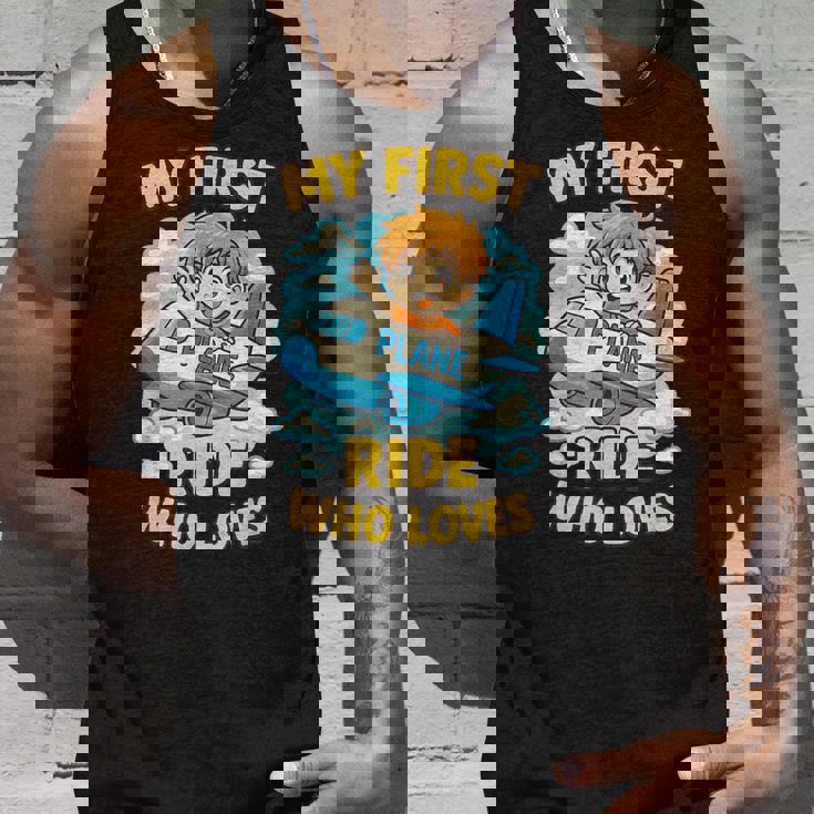 アニメ 飛行機 ライド ファーストクラスの乗客向け タンクトップ 彼への贈り物