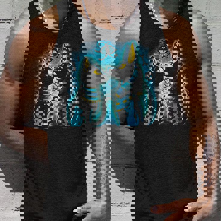 アヌビスとバステト 古代エジプトの死後の世界の神 タンクトップ 彼への贈り物