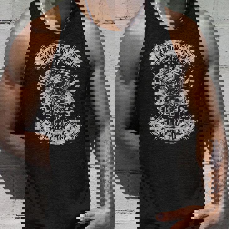 アメリカン バイク おしゃれ ドクロ エンジン ダメージ 面白い イラスト タンクトップ 彼への贈り物