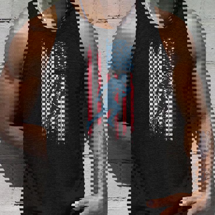 アメリカン フットボール選手 アメリカ国旗 スポーツ ファン 2024 シーズン タンクトップ 彼への贈り物