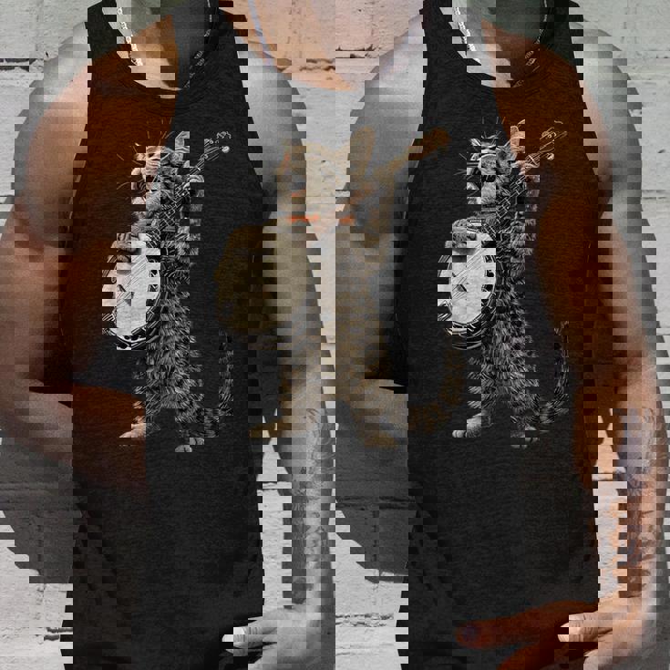 アメリカンショートヘアキャット ブルーグラス バンジョープレイヤー タンクトップ 彼への贈り物