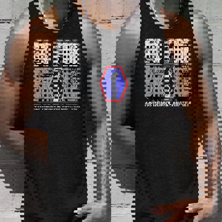 アメリカン・マローダー：第442連隊戦闘団ゴー・フォー・ブローク タンクトップ 彼への贈り物