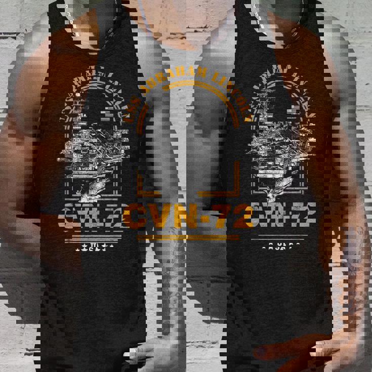 アメリカ海軍航空母艦 Cvn-72 エイブラハム・リンカーン Uss Abraham Lincoln タンクトップ 彼への贈り物