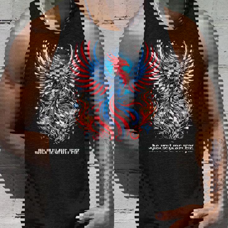 アメリカ神話 伝説のクリーチャー アメリカンフェニックス 自由の鳥 復活 火の鳥 タンクトップ 彼への贈り物