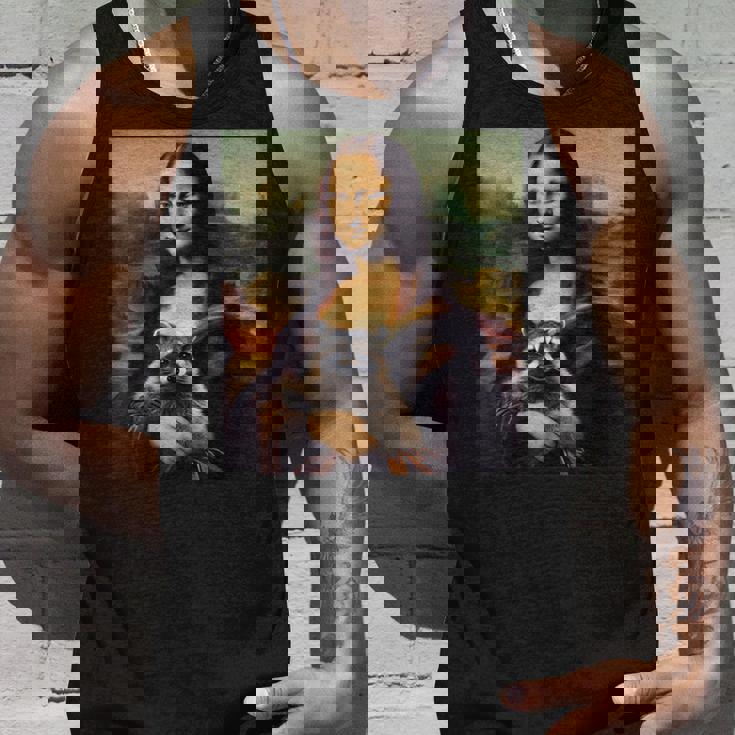 アライグマとモナリザ タンクトップ 彼への贈り物