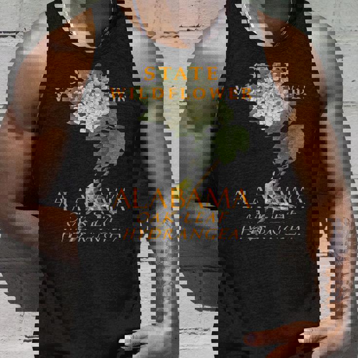 アラバマ準州ワイルドフラワー オークの葉のアジサイ タンクトップ 彼への贈り物