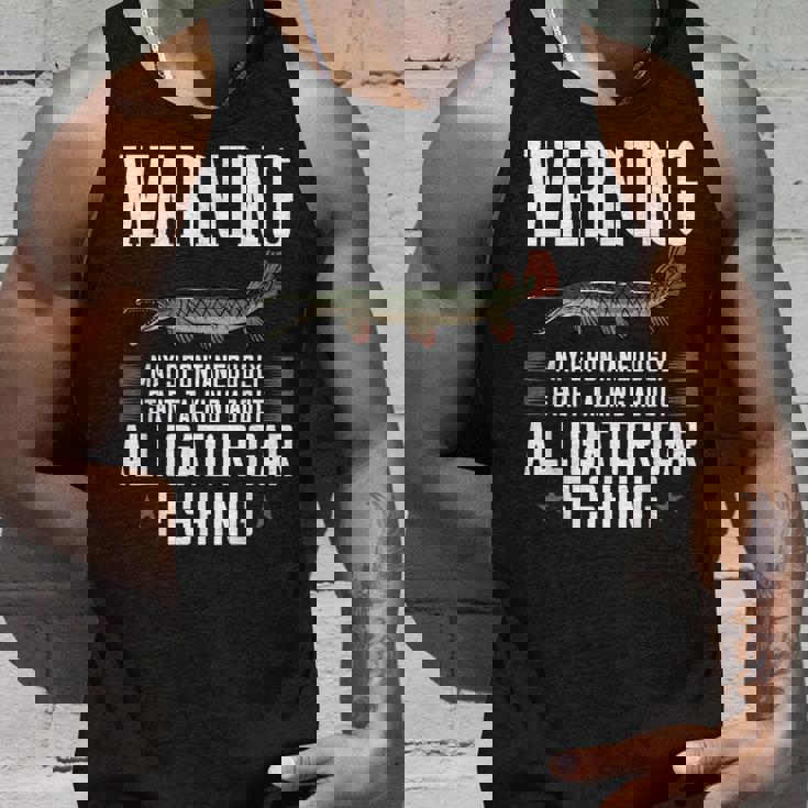 アリゲーターガーフィッシュギフト 釣り農場 タンクトップ 彼への贈り物