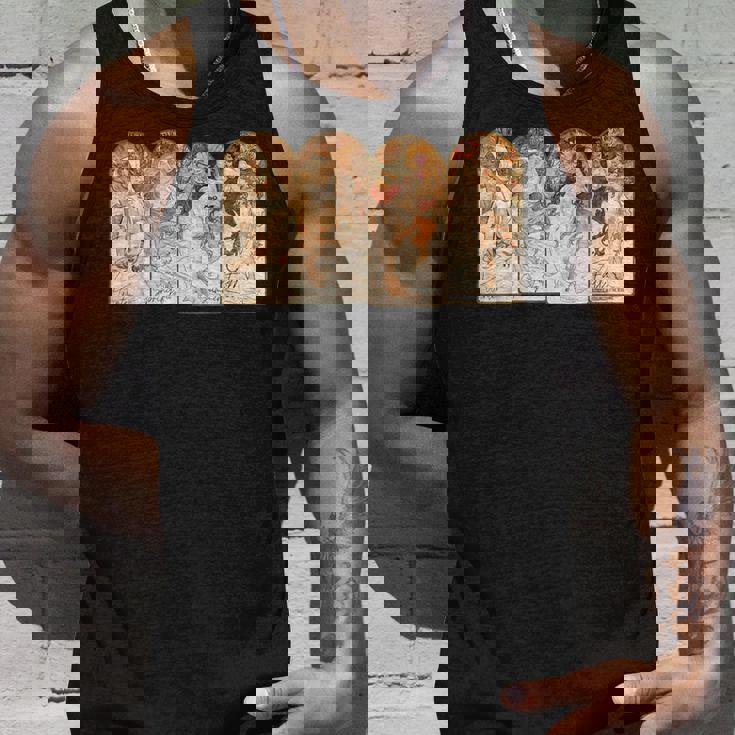 アルフォンス・マリア・ミュシャの季節 タンクトップ 彼への贈り物