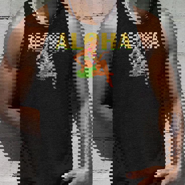 アロハ ハワイアン レトロ ヴィンテージ ピンナップガール ハワイ タンクトップ 彼への贈り物