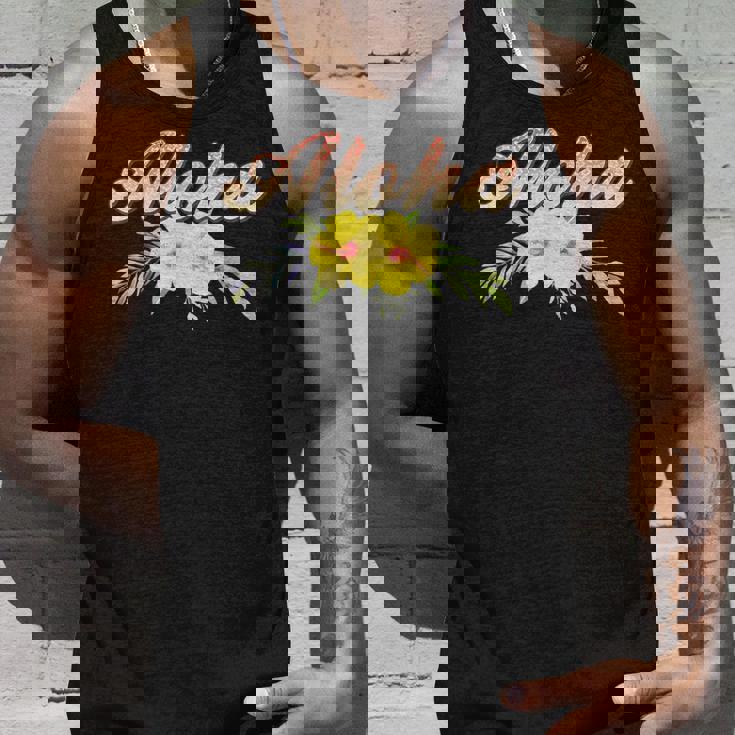 アロハイエロー ハイビスカス タンクトップ 彼への贈り物