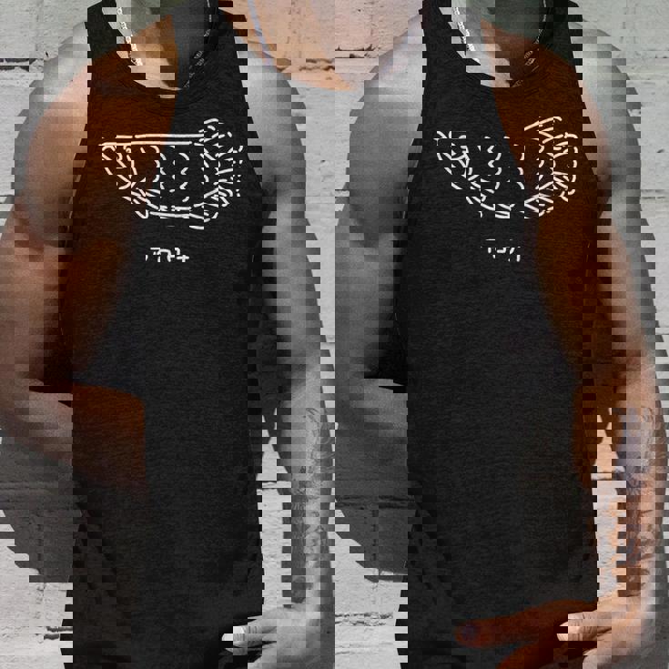 アロワナ ゆるい魚 おもしろ かわいいイラスト 釣り タンクトップ 彼への贈り物