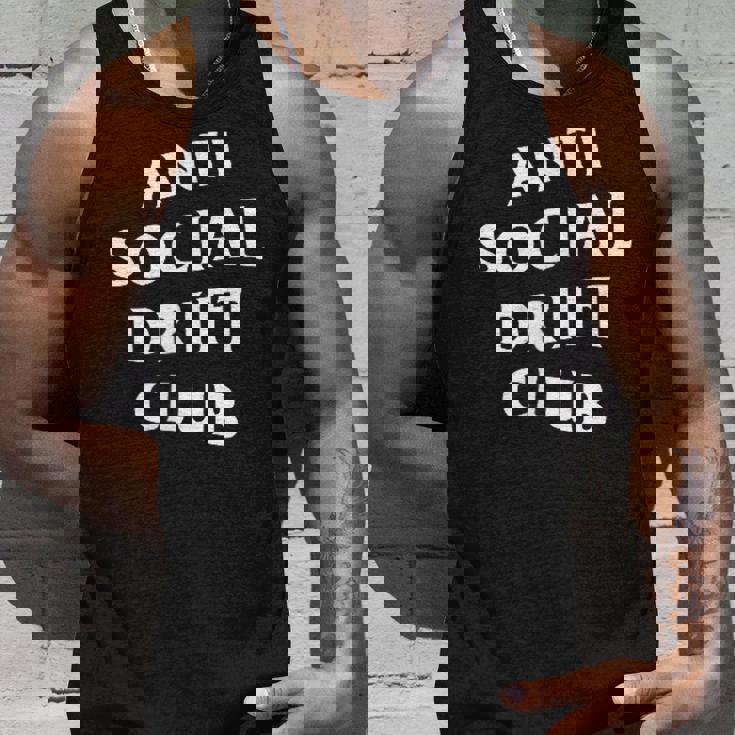 アンチソーシャルドリフトクラブホワイトロゴフロントバック タンクトップ 彼への贈り物