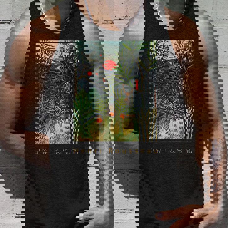 アンリ・ルソー 森の中の猿とオウム タンクトップ 彼への贈り物