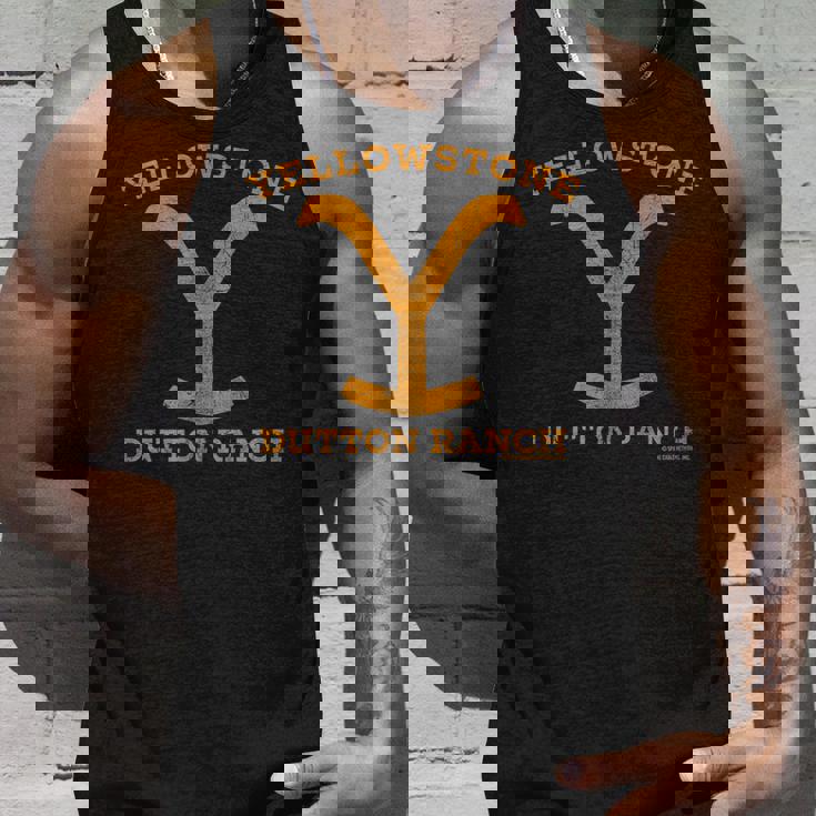 イエローストーン ダットンランチアンティーク調ロゴ タンクトップ 彼への贈り物