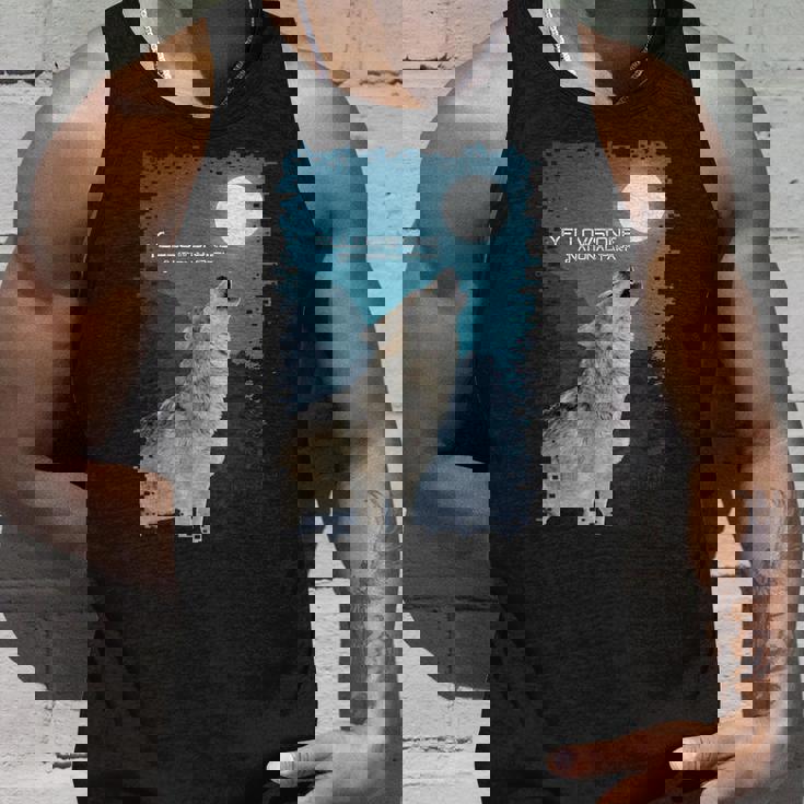 イエローストーン国立公園 オオカミのお土産 記念品 ギフト タンクトップ 彼への贈り物