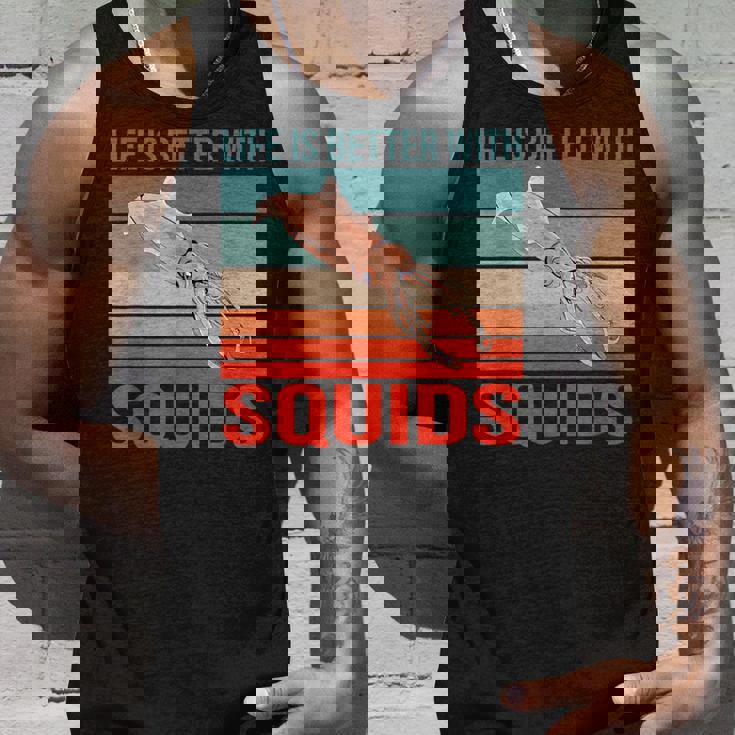 イカ ライフ・イズ・ベター 烏賊 イカ タンクトップ 彼への贈り物