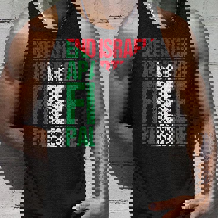 イスラエルのアパルトテッドフリーパレスチナを終えましょう タンクトップ 彼への贈り物