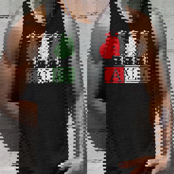イタリア イタリア 国旗 スクーター ベスパ 原付ライダー お土産 ギフト タンクトップ 彼への贈り物