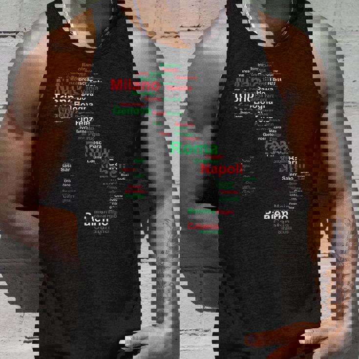 イタリア 地図 シルエット 旗 タウン ローマ 旅行 イタリア タンクトップ 彼への贈り物