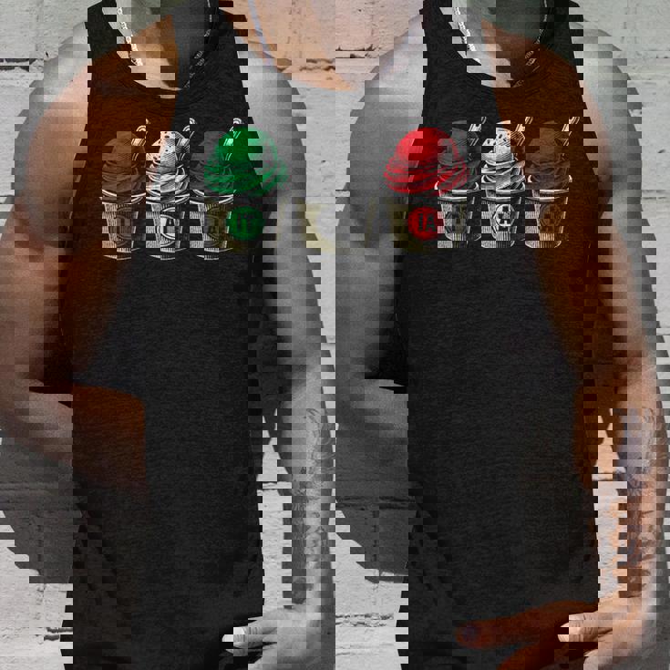 イタリア国旗カラーのイタリアジェラートカップ タンクトップ 彼への贈り物