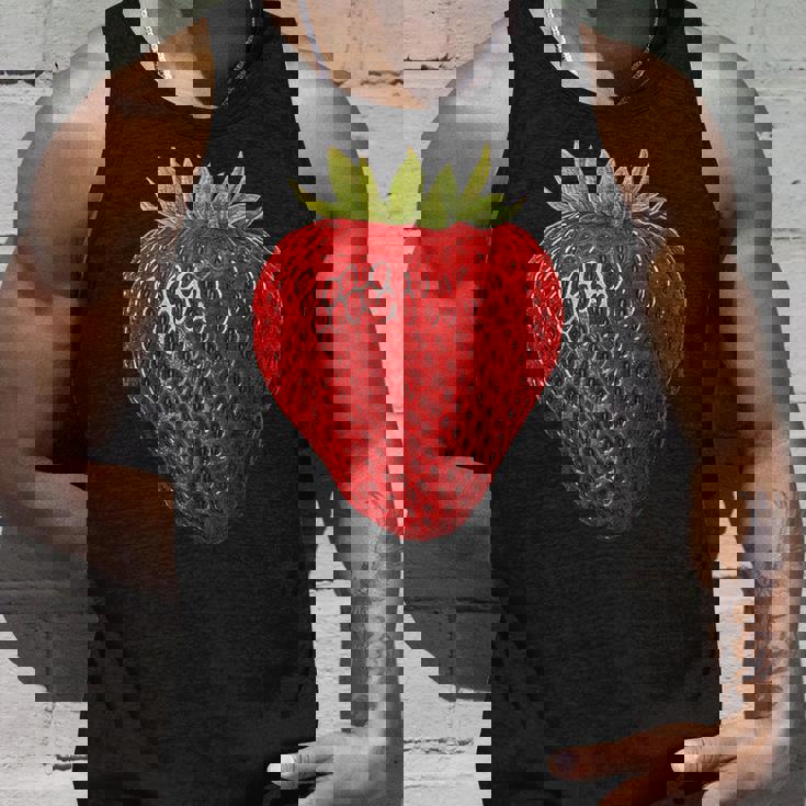 イチゴ イラスト アート フルーツ グラフィック モチーフ タンクトップ 彼への贈り物