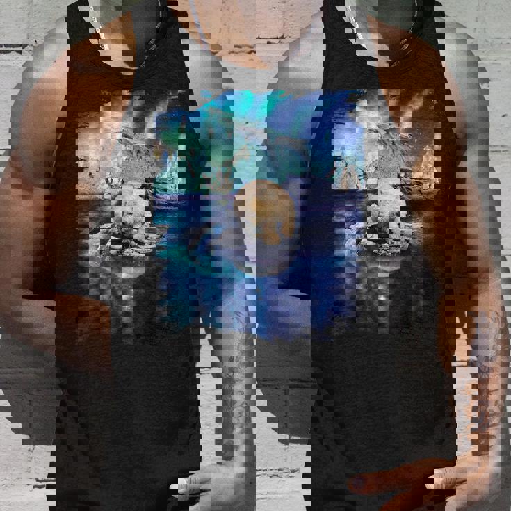 イルカと北のシロクマ、ライトとイルカ タンクトップ 彼への贈り物