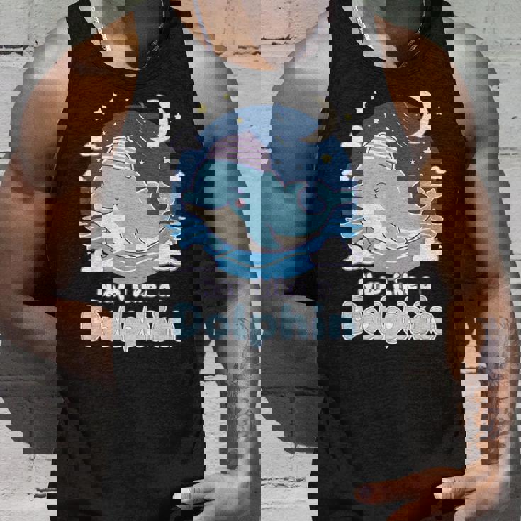 イルカのような昼寝 可愛い眠りイルカ タンクトップ 彼への贈り物