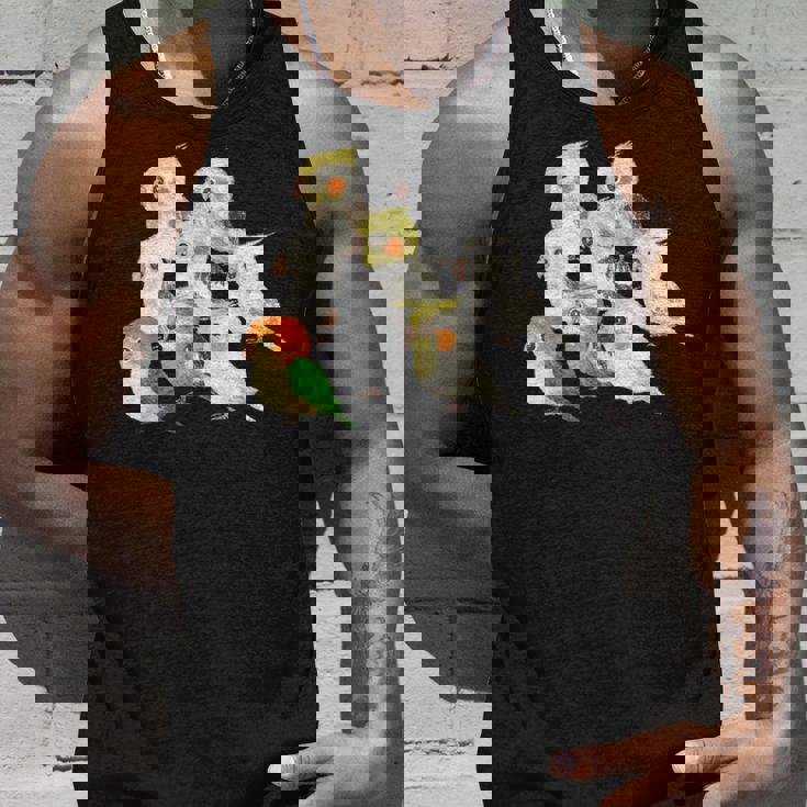 インコ かわいい 小鳥 ペット おもしろ 動物 イラスト タンクトップ 彼への贈り物