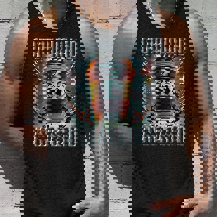 インターネット 陽気なミーム Aiキャラクター カプチーノ アサシーノ タンクトップ 彼への贈り物