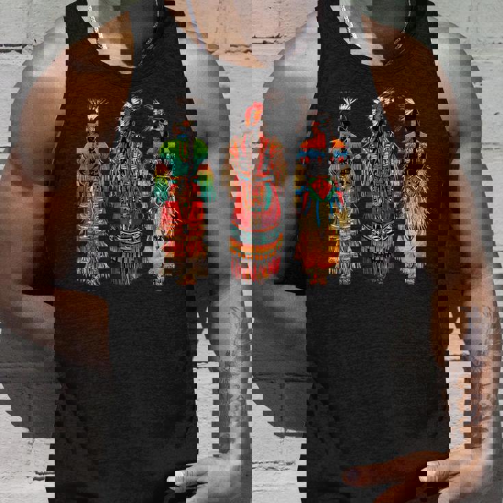 インディアン族 ネイティブアメリカン フェザーヘッドドレス インディアンチーフ タンクトップ 彼への贈り物