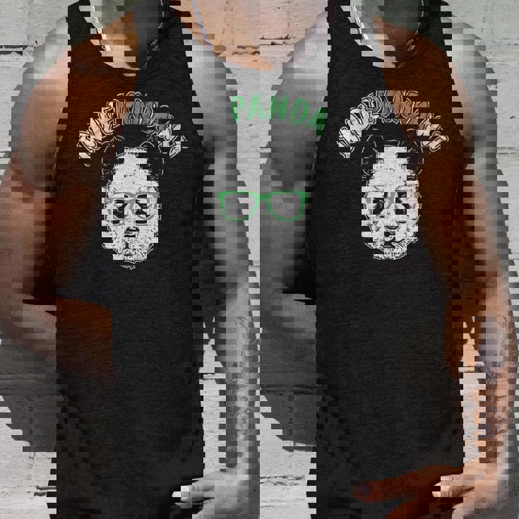 インディペンデントパンダ Nerd Bear With Brile タンクトップ 彼への贈り物