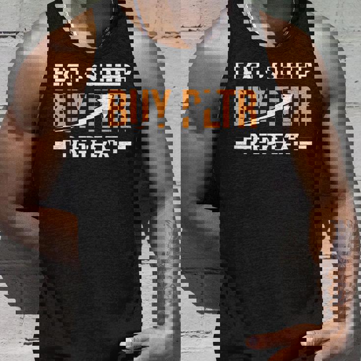 イート・スリープ・インベストはpltrを購入してください。パランティア投資 タンクトップ 彼への贈り物