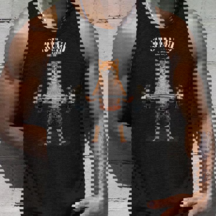 ウェイトリフティング 筋トレ バーベル やる気がないなら家に帰れ柴犬 しばいぬ 犬 タンクトップ 彼への贈り物