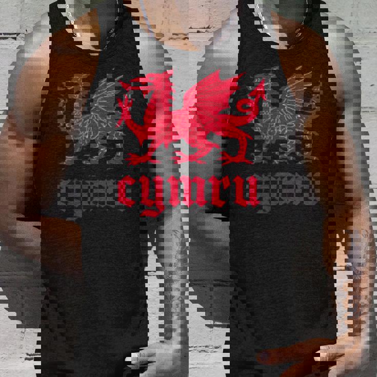 ウェールズ・ウェールズ・ウェールズ・シムレーグ・レッド・ウェールズ・ドラゴン タンクトップ 彼への贈り物