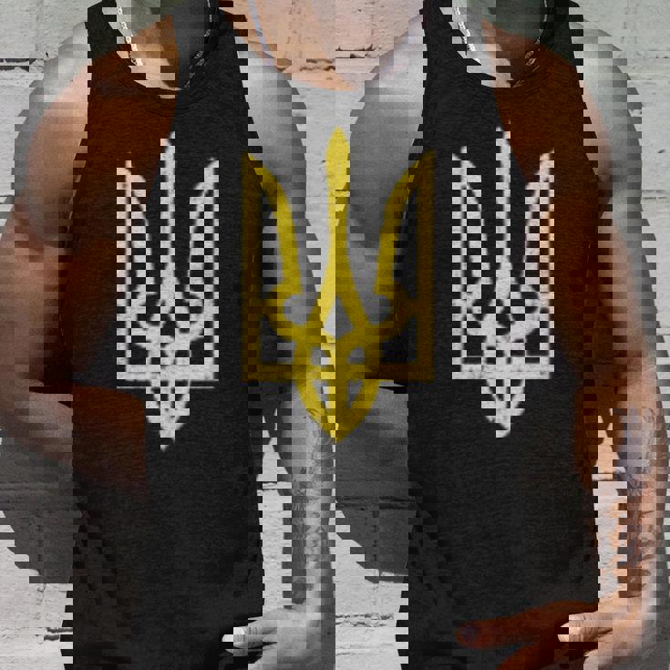 ウクライナのトライデントシンボル ウクライナ支援愛国 タンクトップ 彼への贈り物