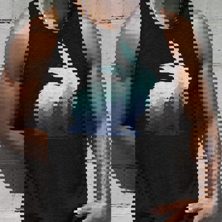 ウサギ バニー 野ウサギ 動物 野生 芸術的 グラフィック 自然 タンクトップ 彼への贈り物