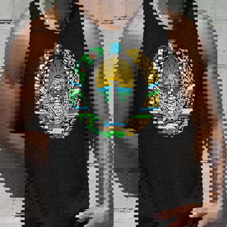 ウズベキスタン 紋章 旗 ウズベキスタン タンクトップ 彼への贈り物