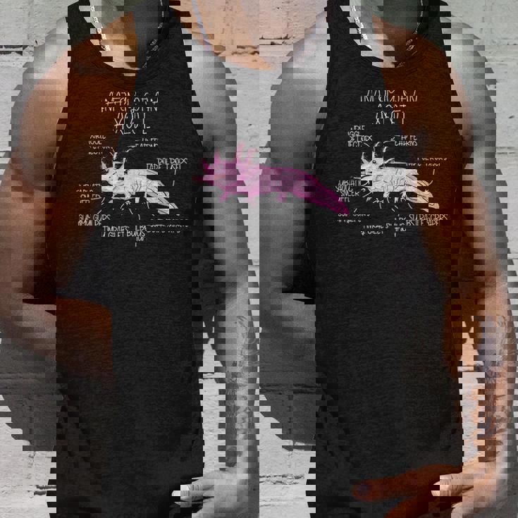 ウーパールートル メキシコミズサンショウウオ ウーパールーパーの解剖学 タンクトップ 彼への贈り物