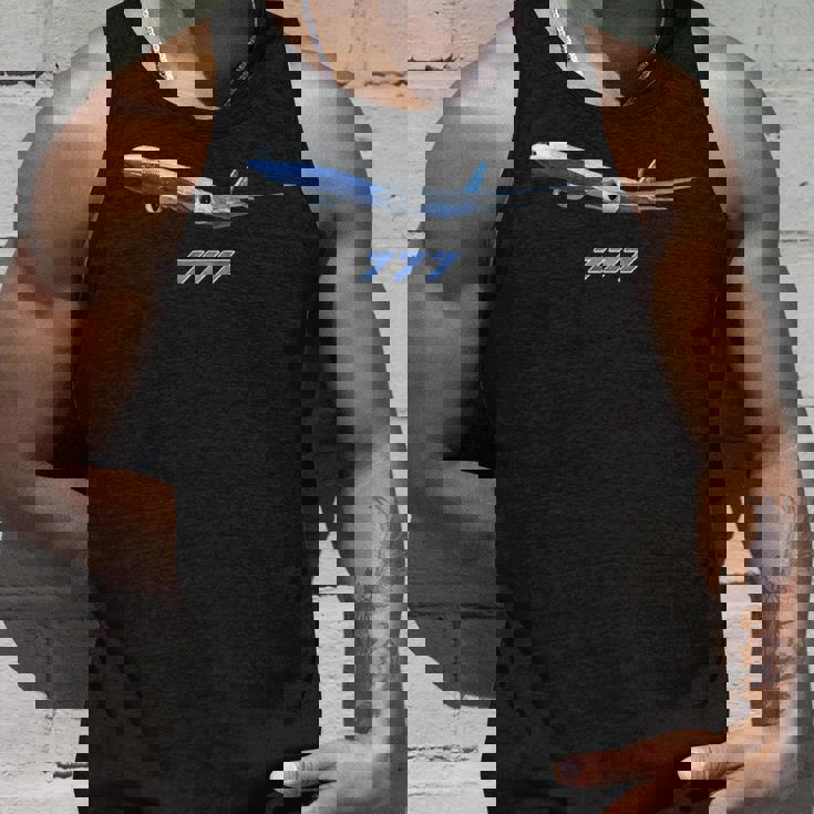 エアラインジェット777飛行機旅客機ジャンボジェット タンクトップ 彼への贈り物