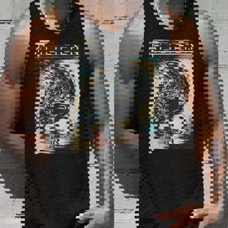 エイリアンxenomorphイラストポスター。 タンクトップ 彼への贈り物