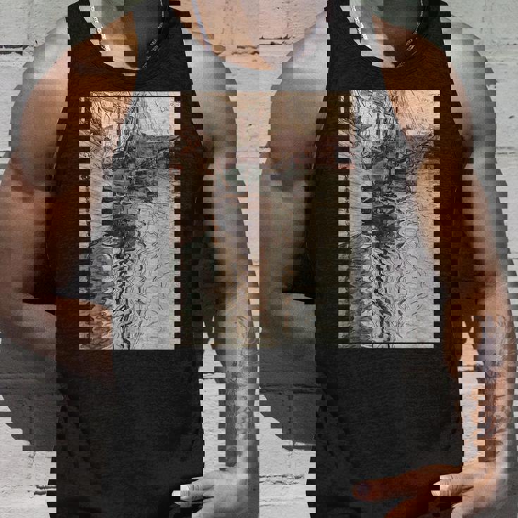 エゴン・シーレ作「トリエステの港」1907 タンクトップ 彼への贈り物