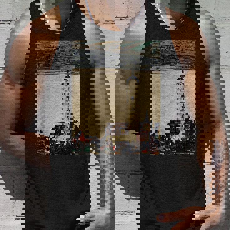 エゴン・シーレ作「ドナウ川のシュタインの教会」1913 タンクトップ 彼への贈り物