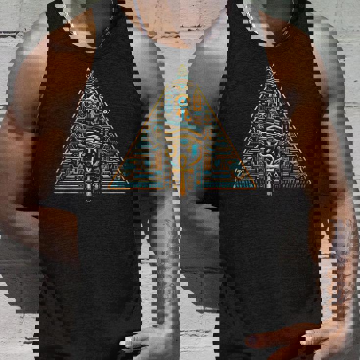 エジプト スフィンクス ファラオ 古代エジプト ピラミッド 象形文字 タンクトップ 彼への贈り物
