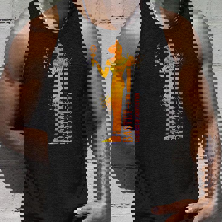 エジプトの女神バステトの彩色画 タンクトップ 彼への贈り物