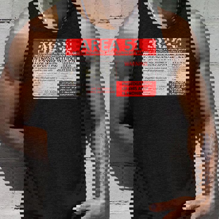 エリア51 フェイクミリタリーサイン タンクトップ 彼への贈り物