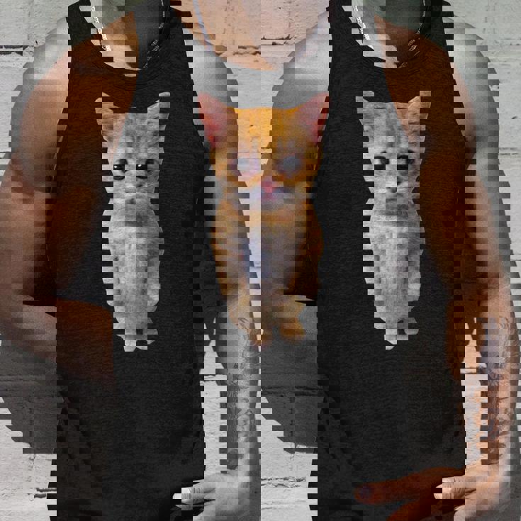 エルガト ミーム 悲しい泣き猫 マンチキン キティ ミーム トレンディ タンクトップ 彼への贈り物