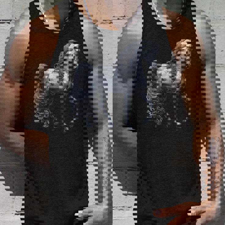 エレガントなアラビア馬のデザイン、馬好きに最適です。 タンクトップ 彼への贈り物