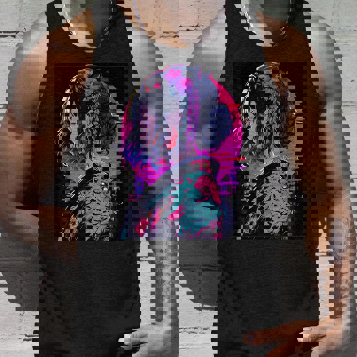 エレガントな芸者 日本の美デザインへのオマージュ タンクトップ 彼への贈り物