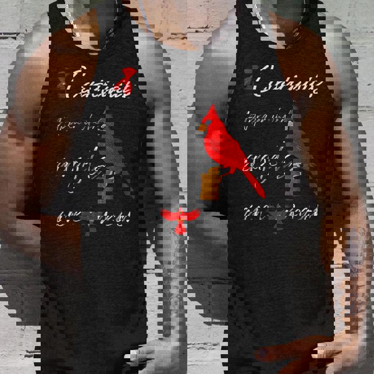 エンジェルが近くにいるとカーディナルが現れる タンクトップ 彼への贈り物